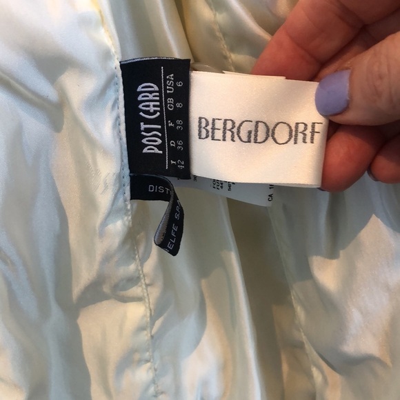 Postcard Bergdorf Goodman Tan Gold Belted Collared Lined Trench Coat Jacket 6 - Picture 7 of 16